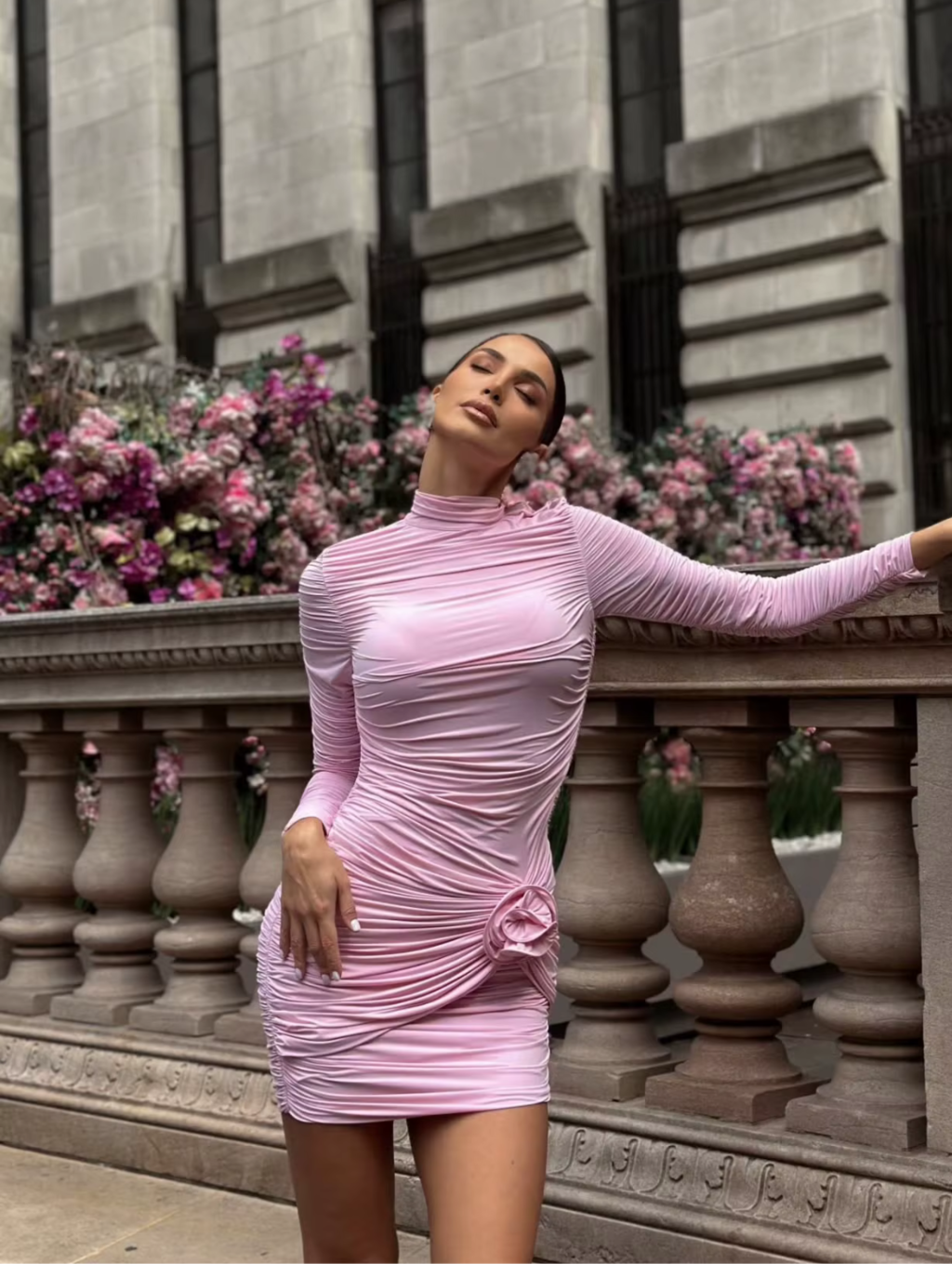 Robe Courte Manches Longues Ella