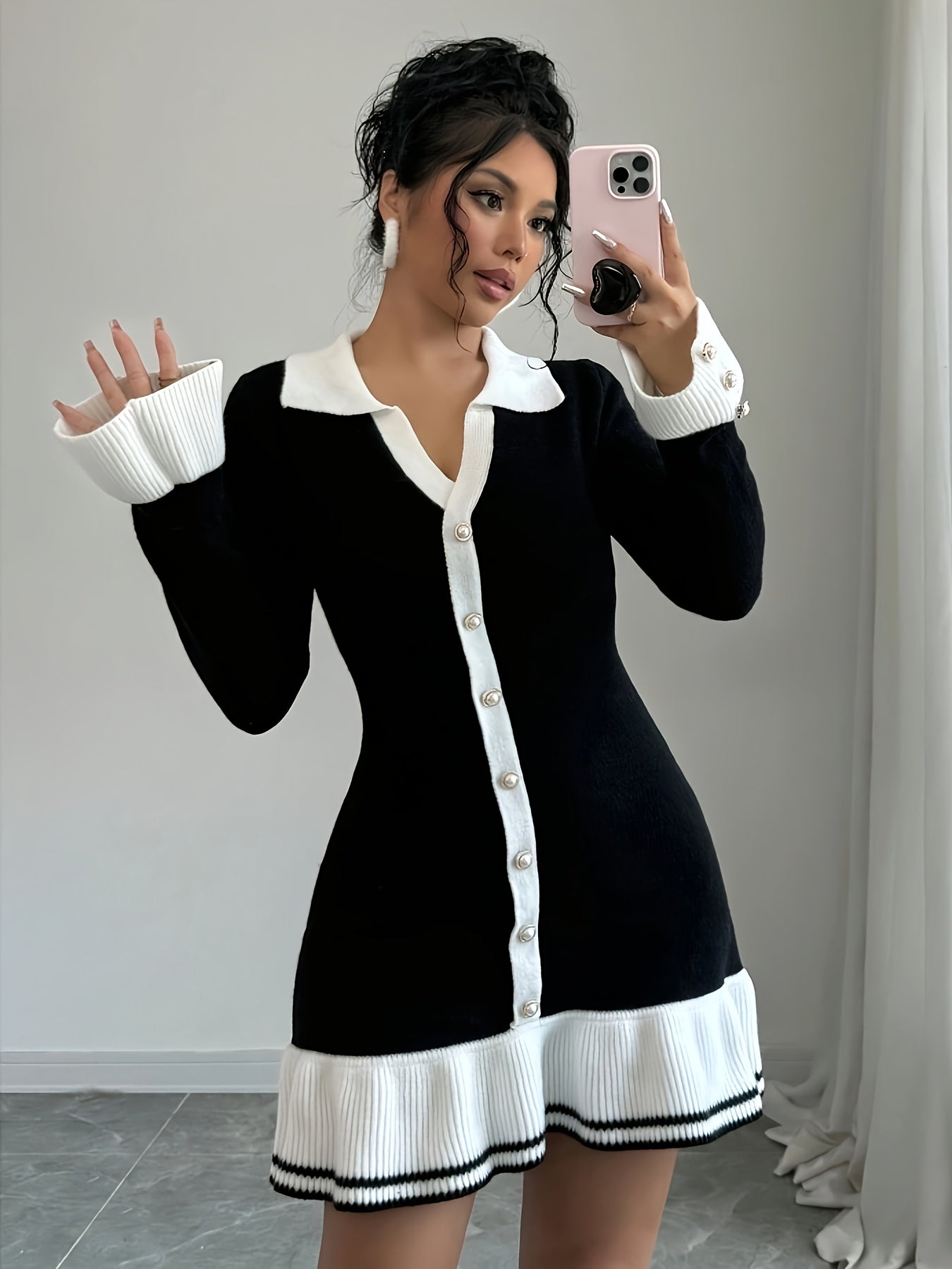 Robe Courte Manches Longues Giulietta