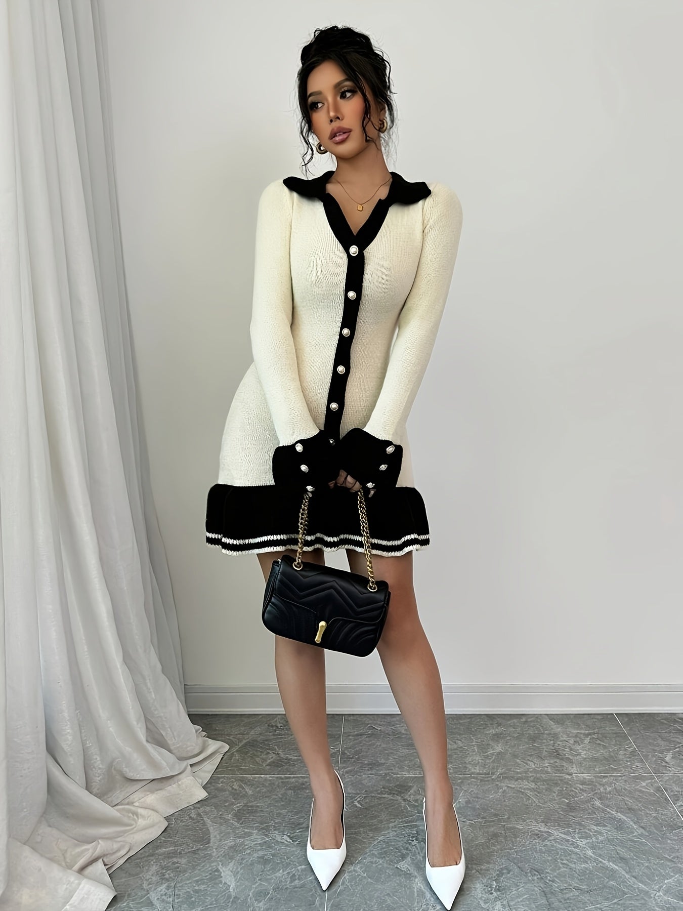 Robe Courte Manches Longues Giulietta