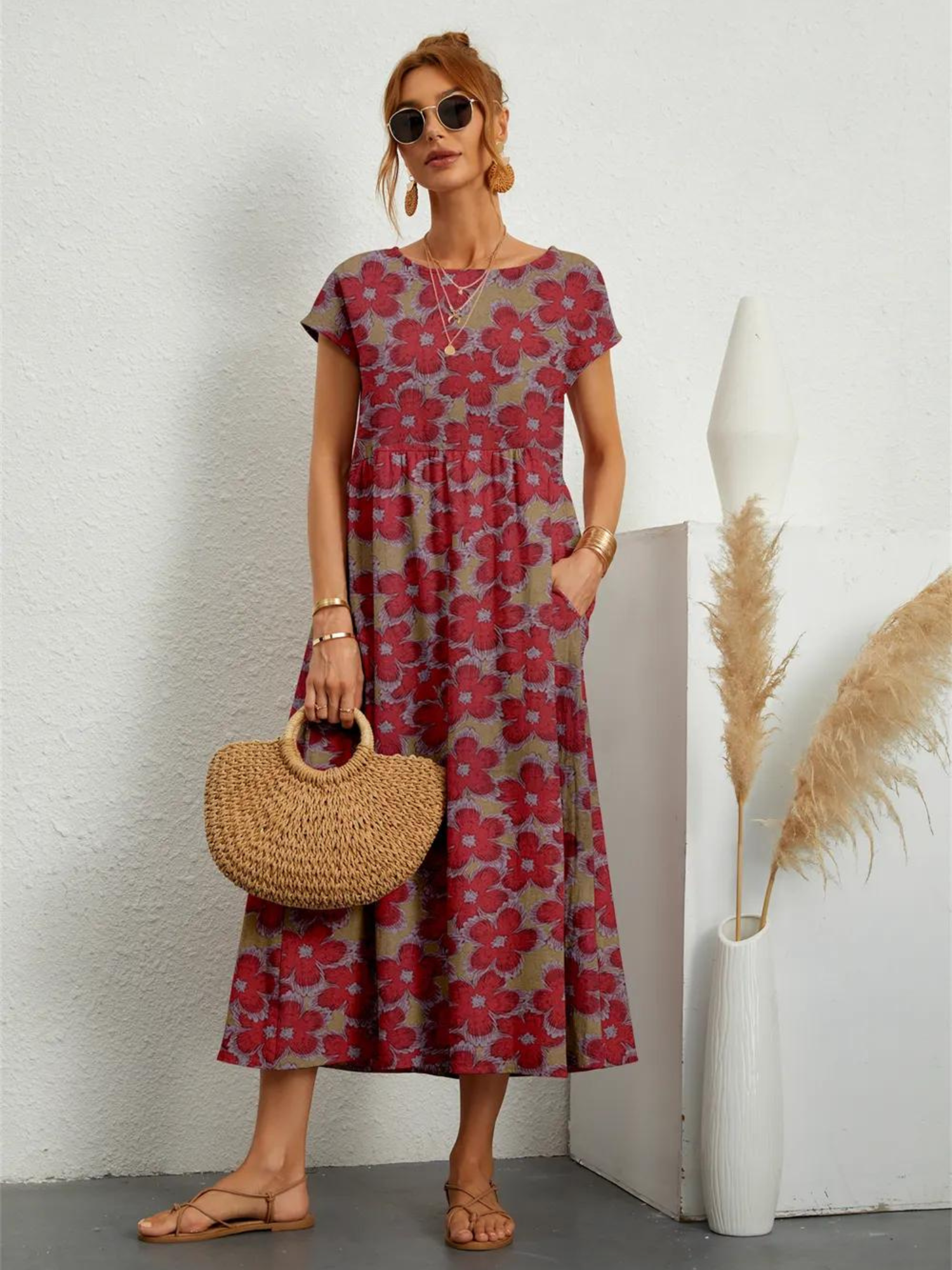 Robe Midi En Coton Virginia