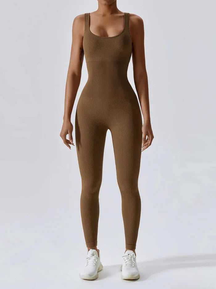 Combinaison Longue Sculptante Côtelée Clara