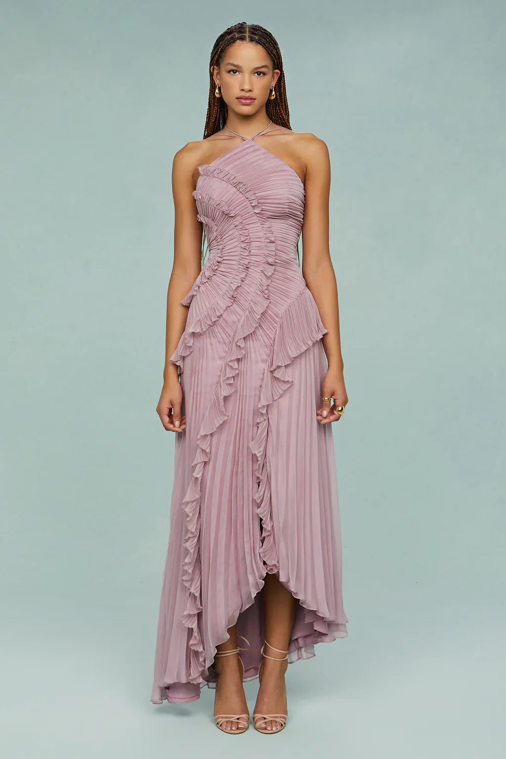 Robe asymétrique fluide Élodie