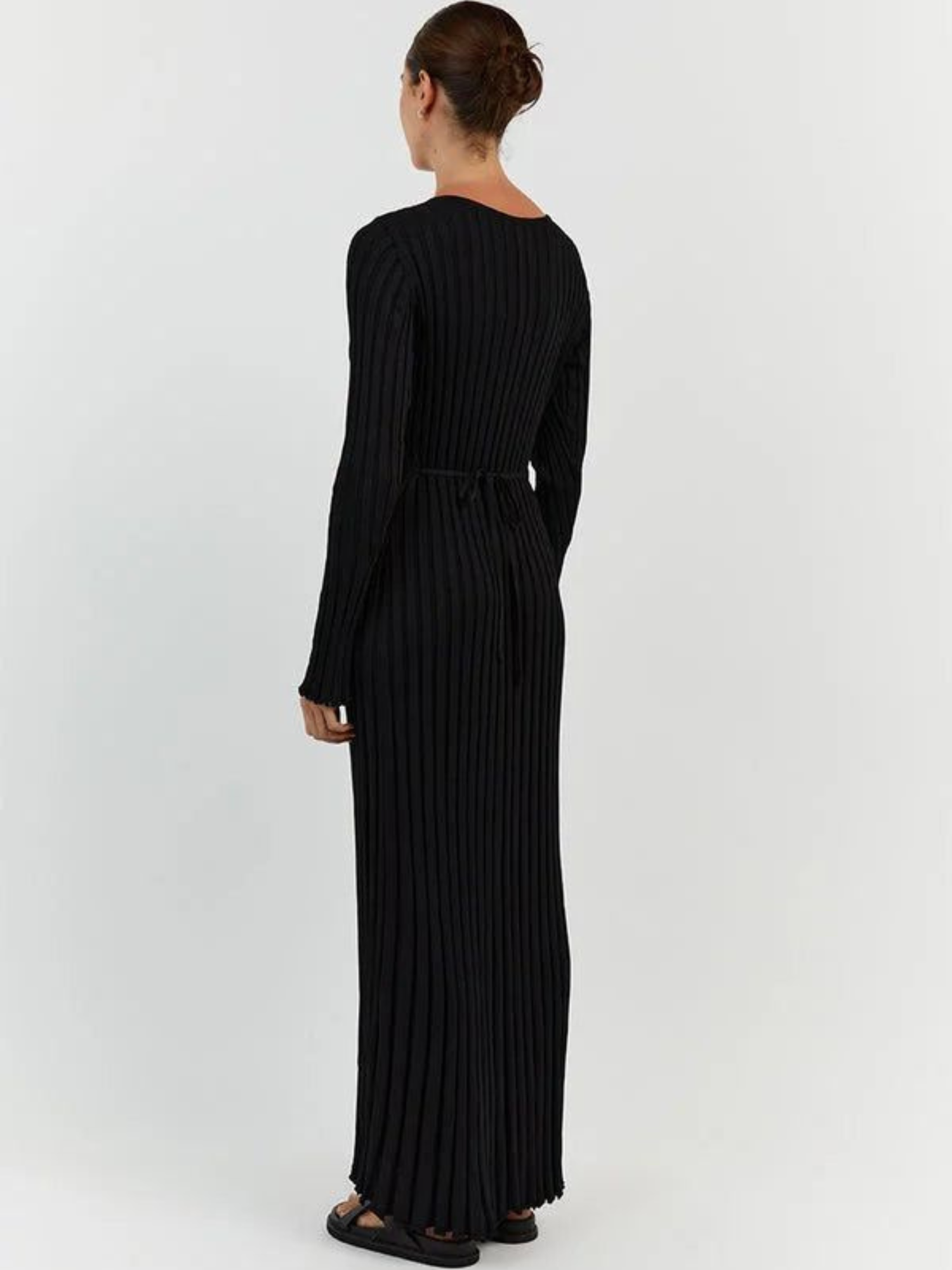 Robe Midi En Maille Col V Veneza