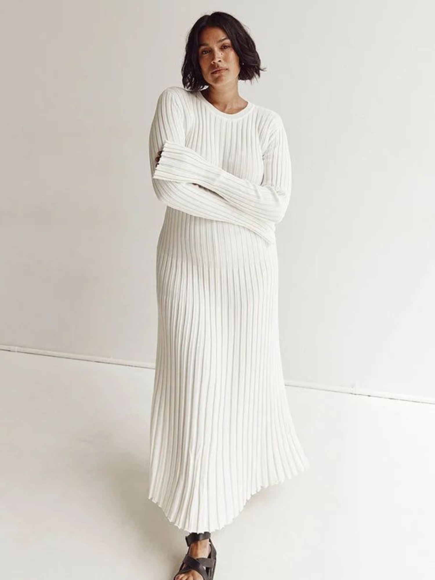 Robe Midi En Maille Veneza