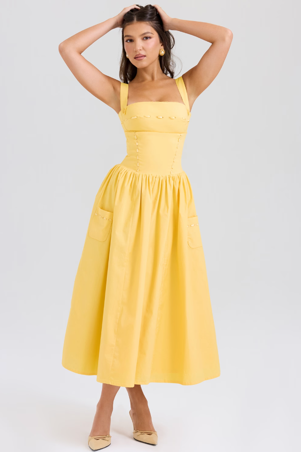 Robe Midi À Carreaux Amélie