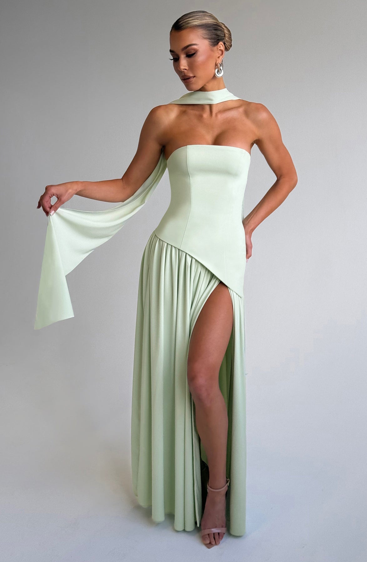 Robe Longue Sans Bretelles Mya