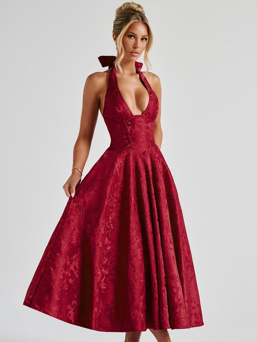 Robe Midi Dos Nu Passione