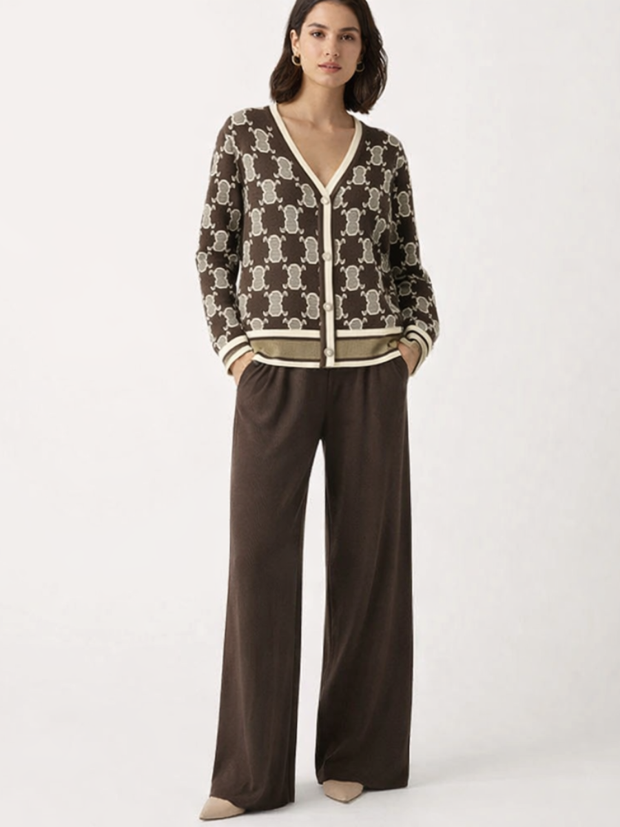 Ensemble Charlotte – Pantalon & Veste en Maille