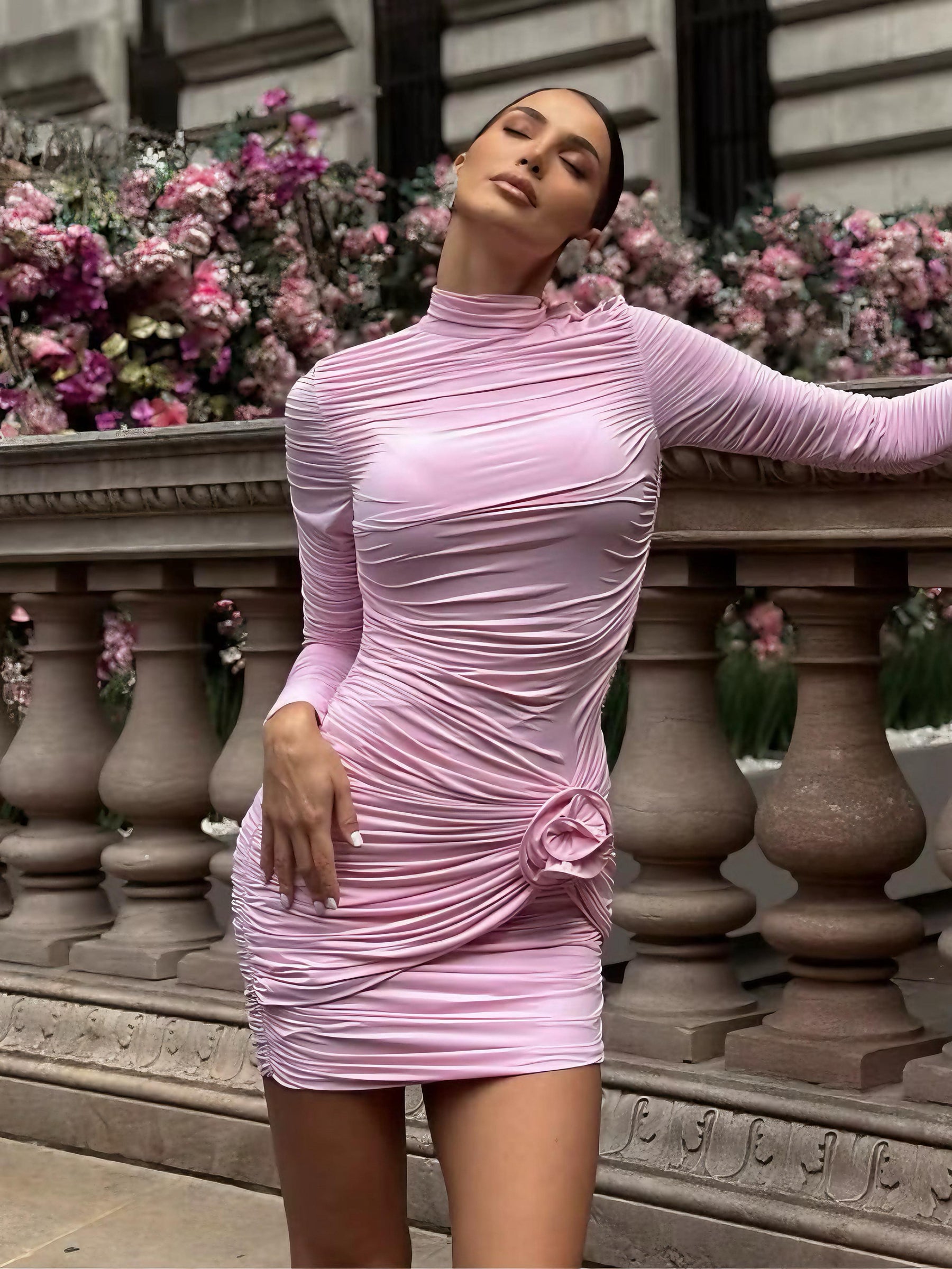 Robe Courte Manches Longues Ella