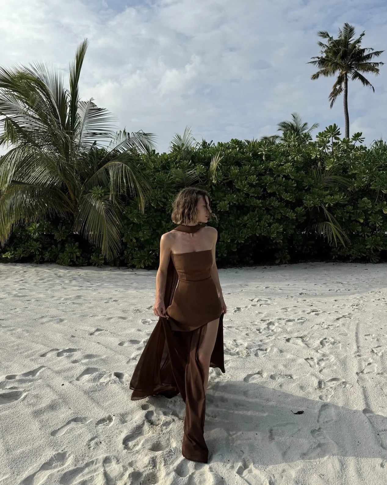 Robe Longue Asymétrique Valérie