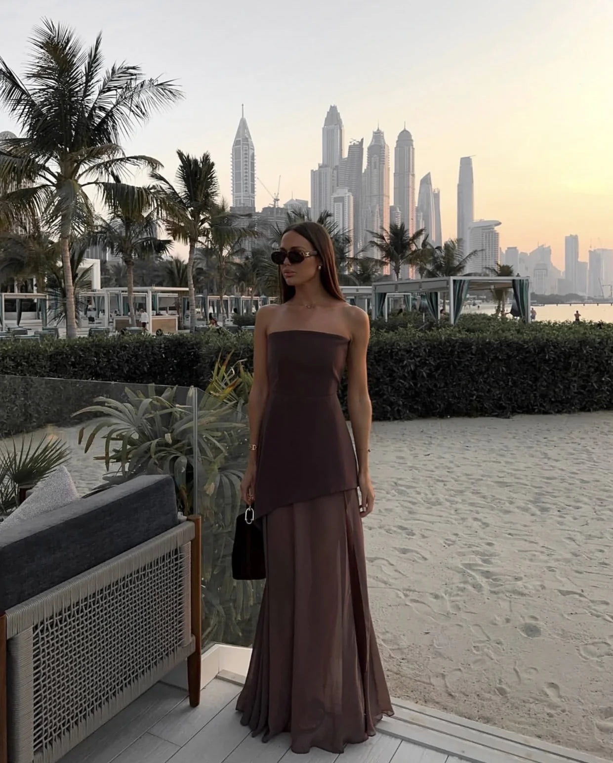 Robe Longue Asymétrique Valérie