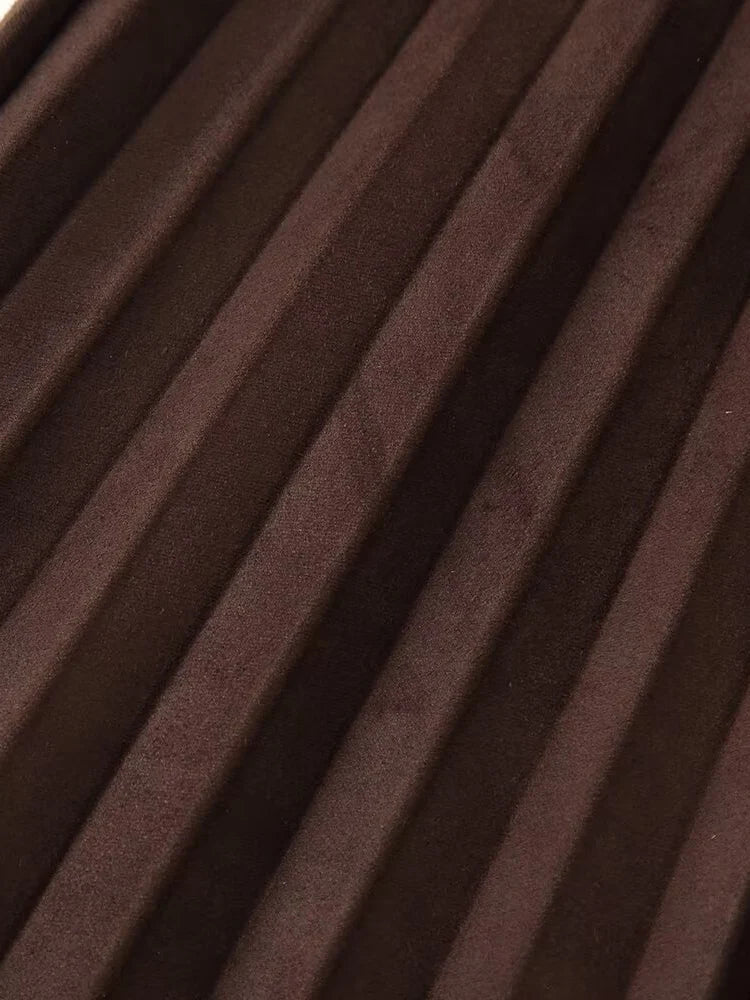 Jupe Émilie – Midi Plissée