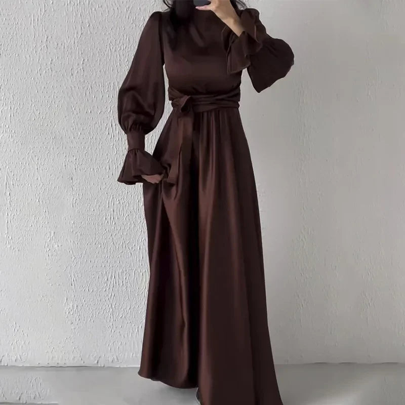 Robe midi à manches longues Louise