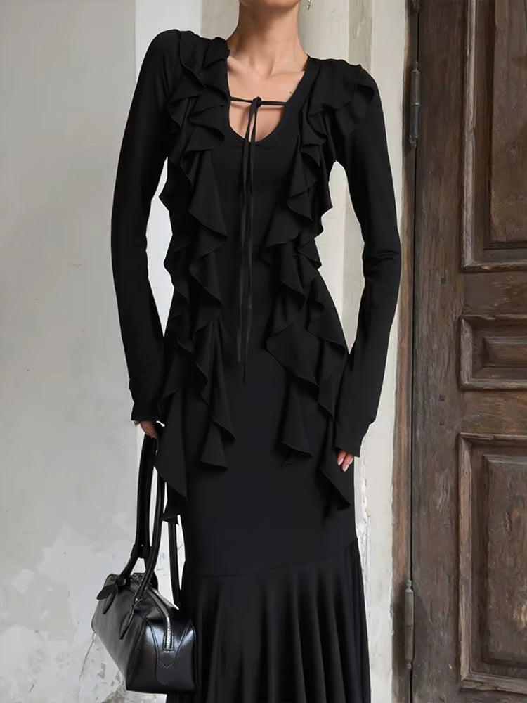 Robe Clémence – Longue, Manches Longues