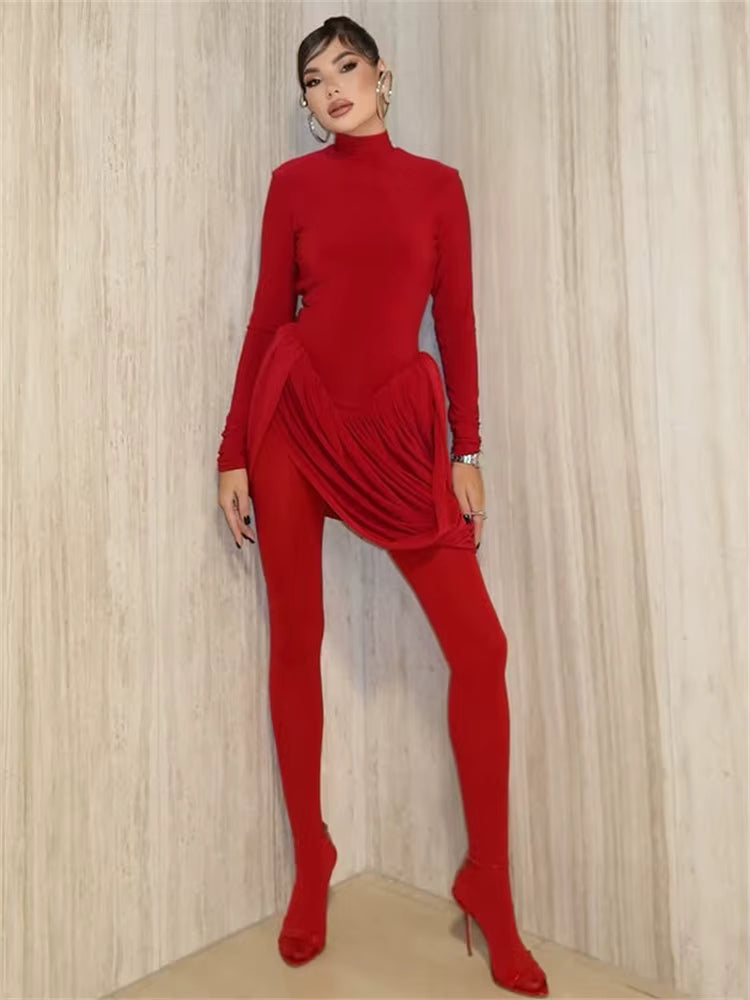 Robe Sophie – Manches Longues & Dos Nu