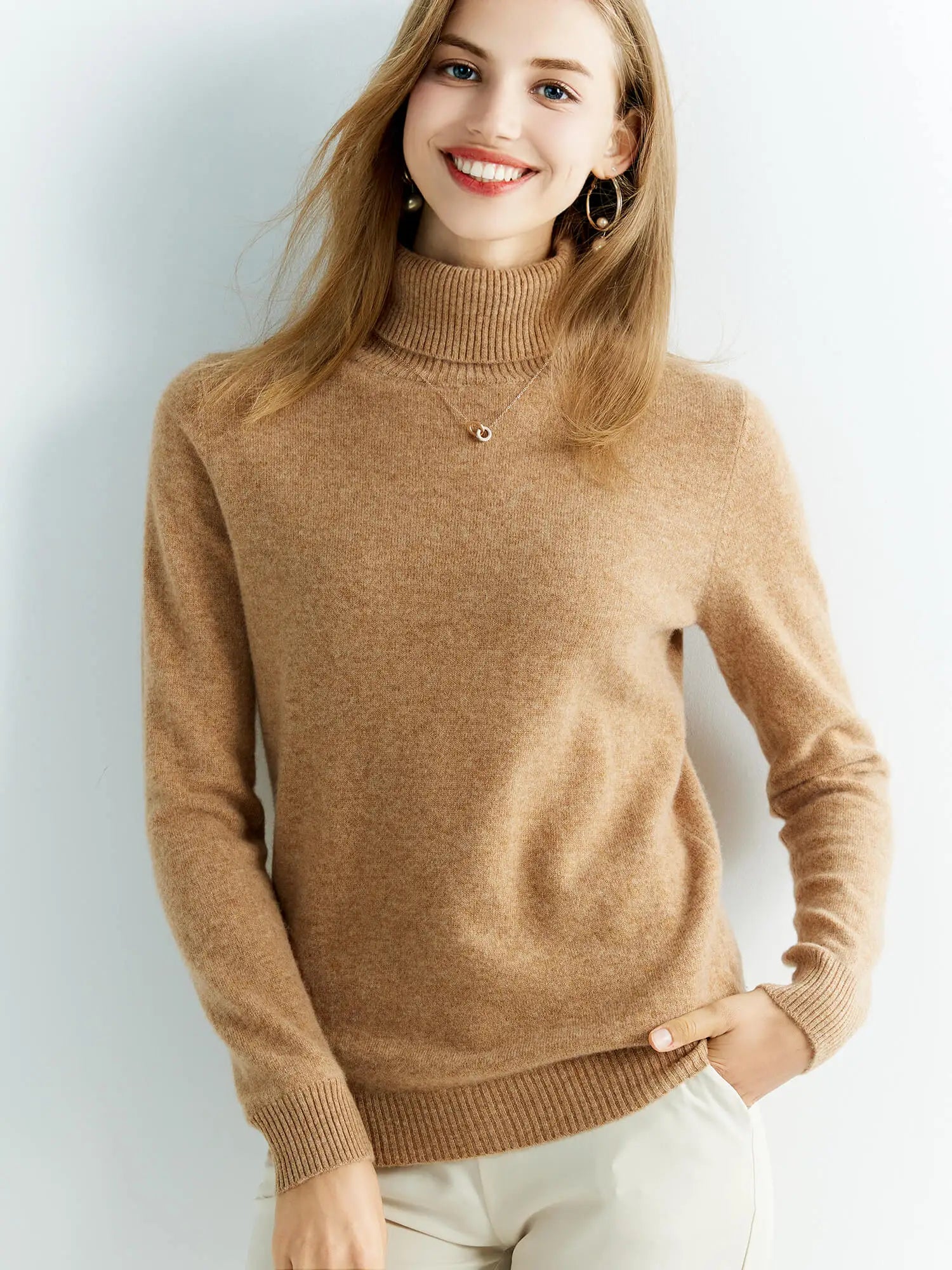 Pull Clarissa – En Laine à Col Montant