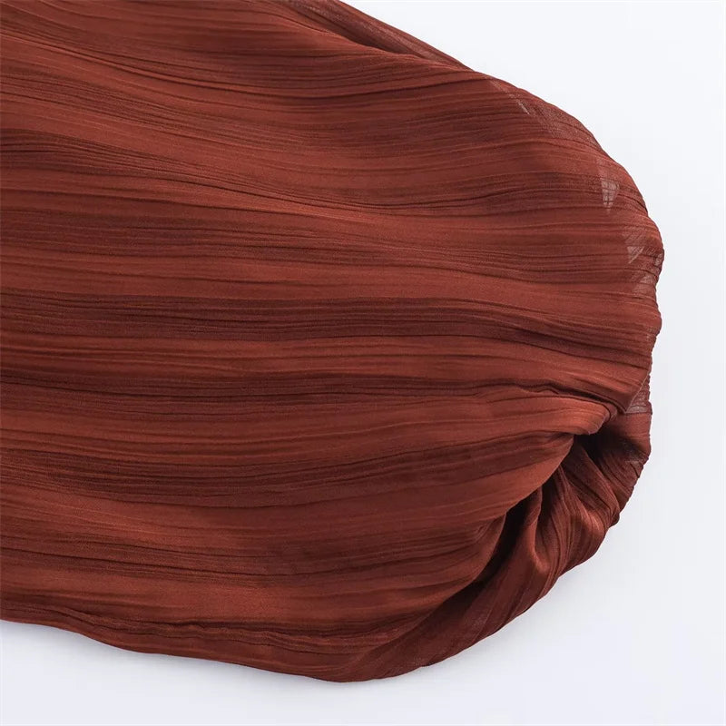 Robe à manches longues avec ceinture Yasmine
