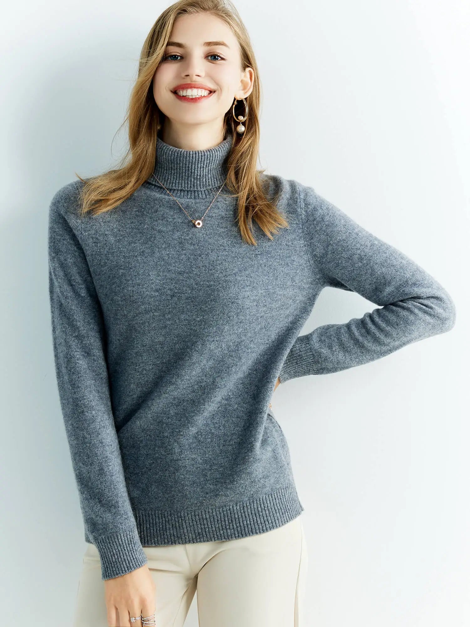 Pull Clarissa – En Laine à Col Montant