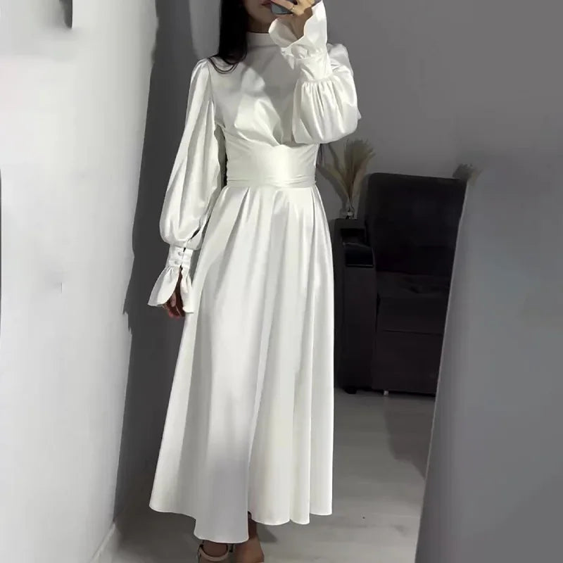 Robe midi à manches longues Louise