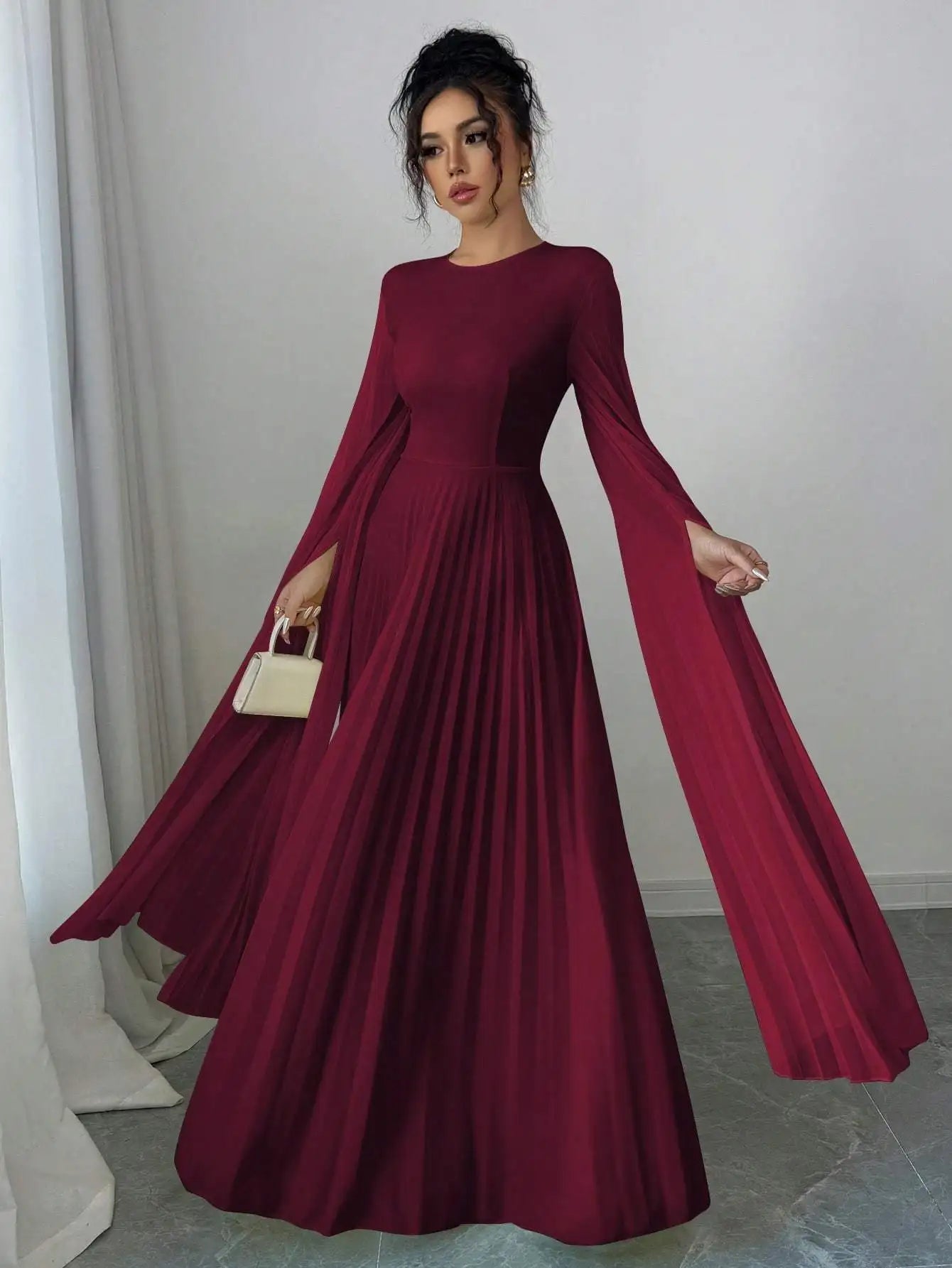 Robe longue à manches longues Delphine