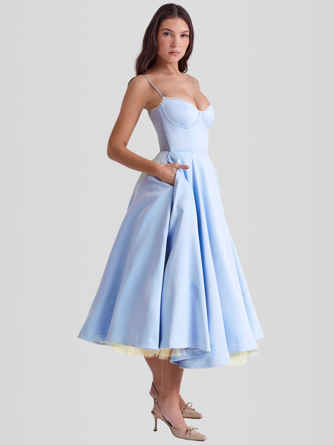 Robe Midi Corset Chloé