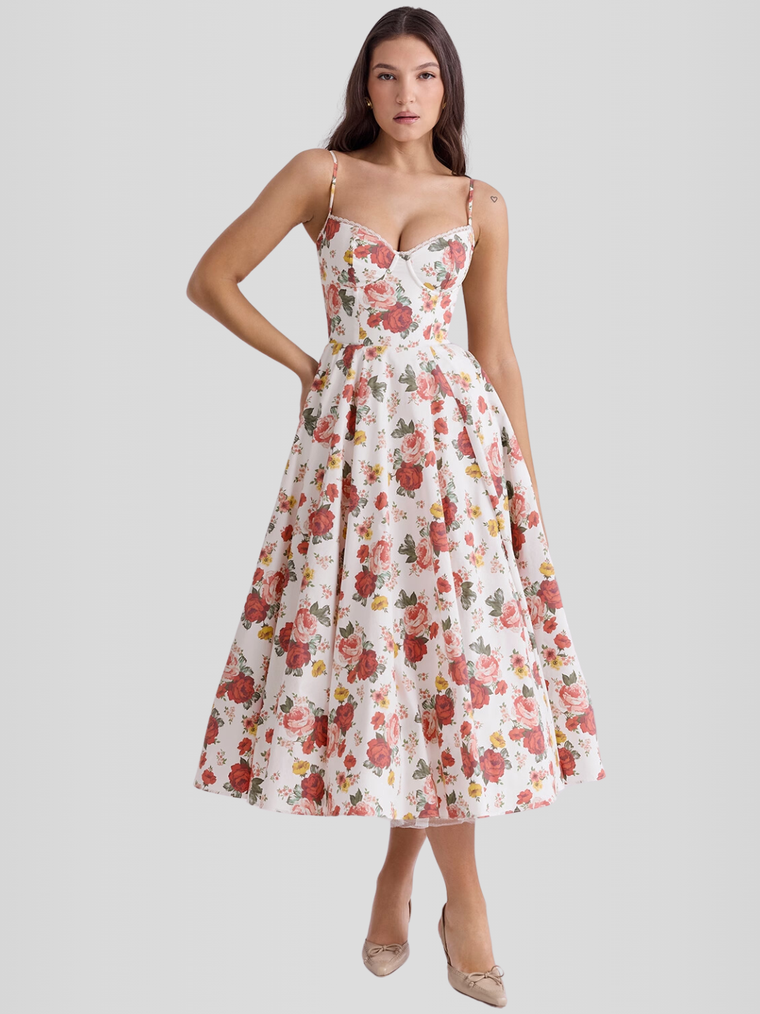 Robe Midi Corset Chloé