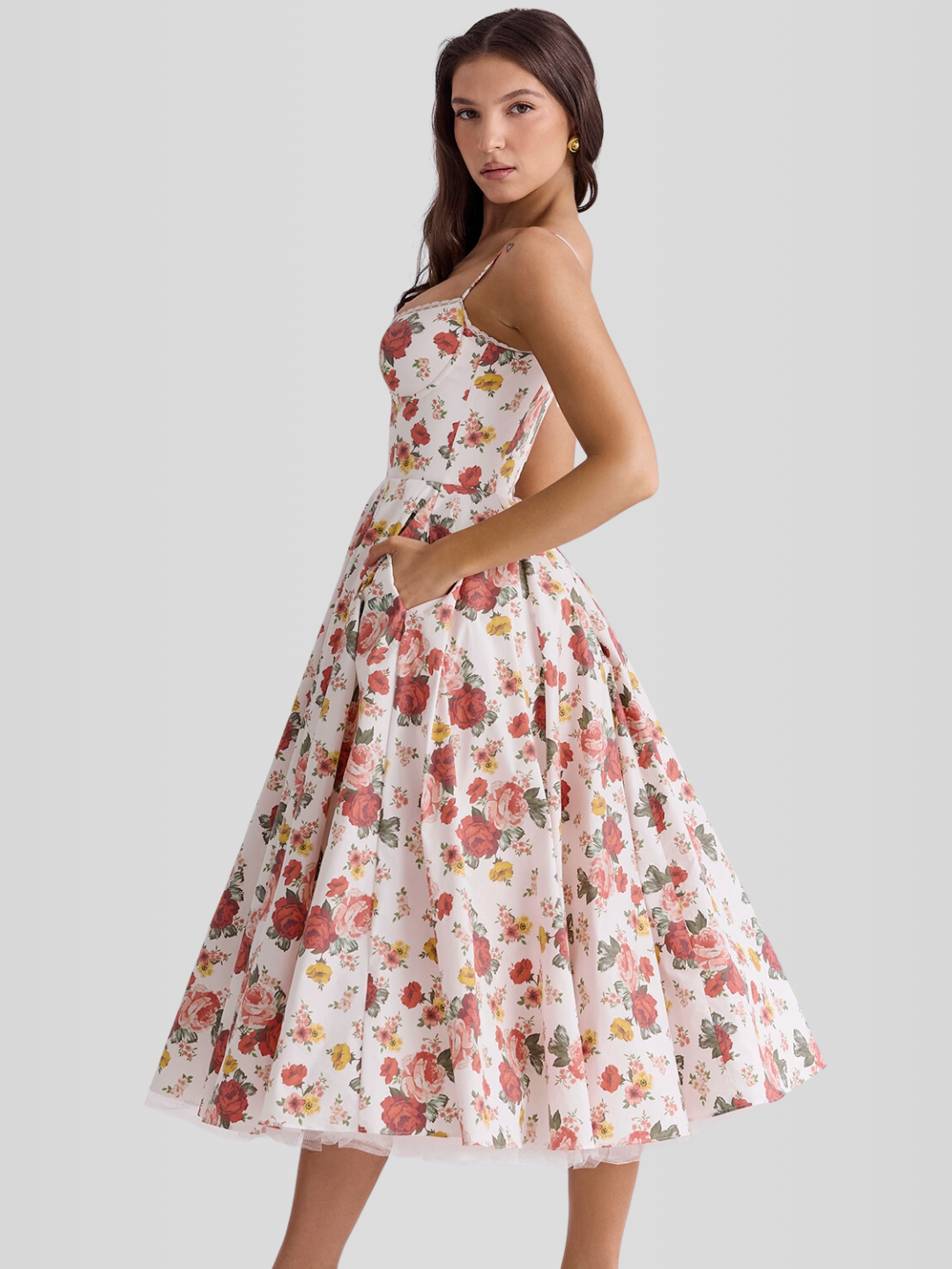 Robe Midi Corset Chloé