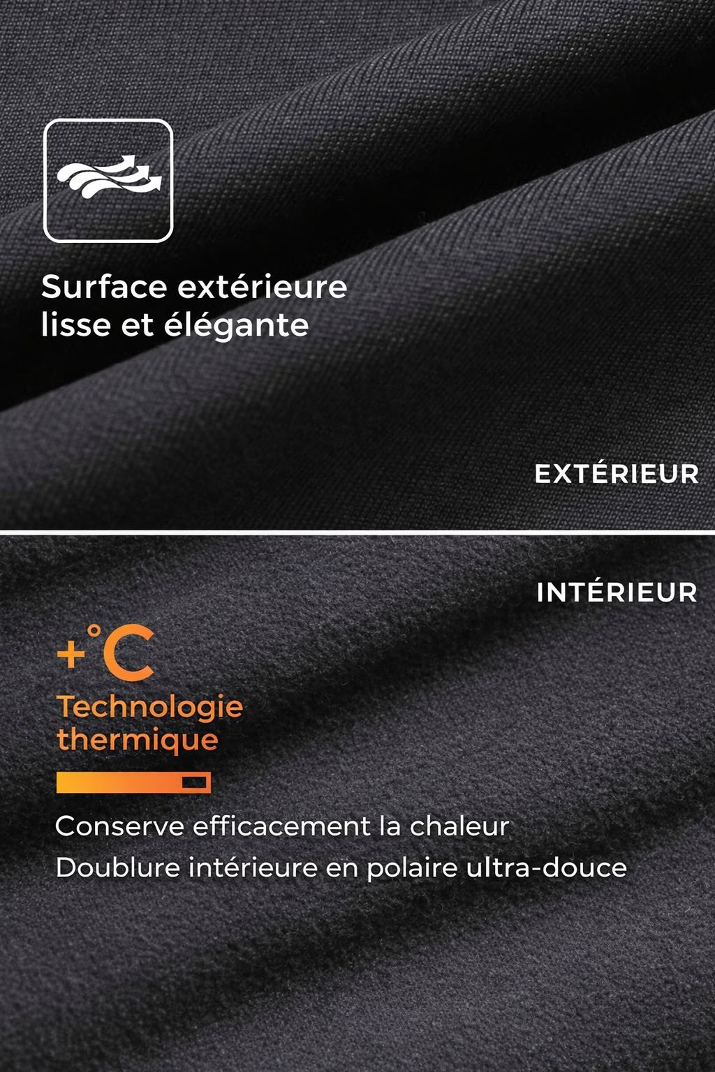 Combinaison Thermique Waffle – Intérieur Polaire Ultra Doux