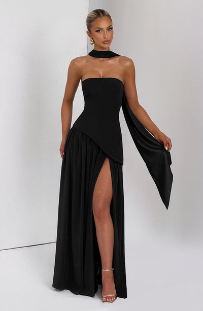 Robe Longue Sans Bretelles Mya