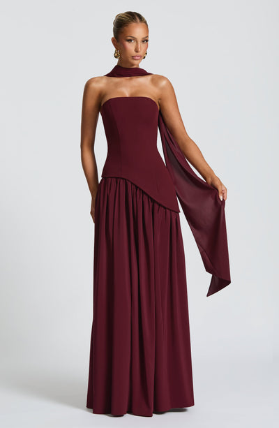Robe Longue Sans Bretelles Mya