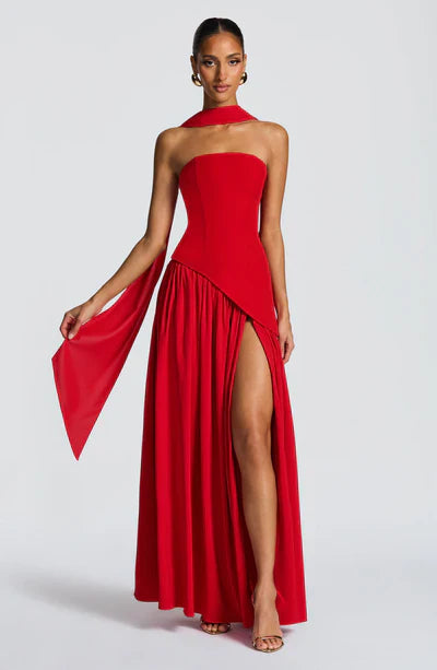 Robe Longue Sans Bretelles Mya
