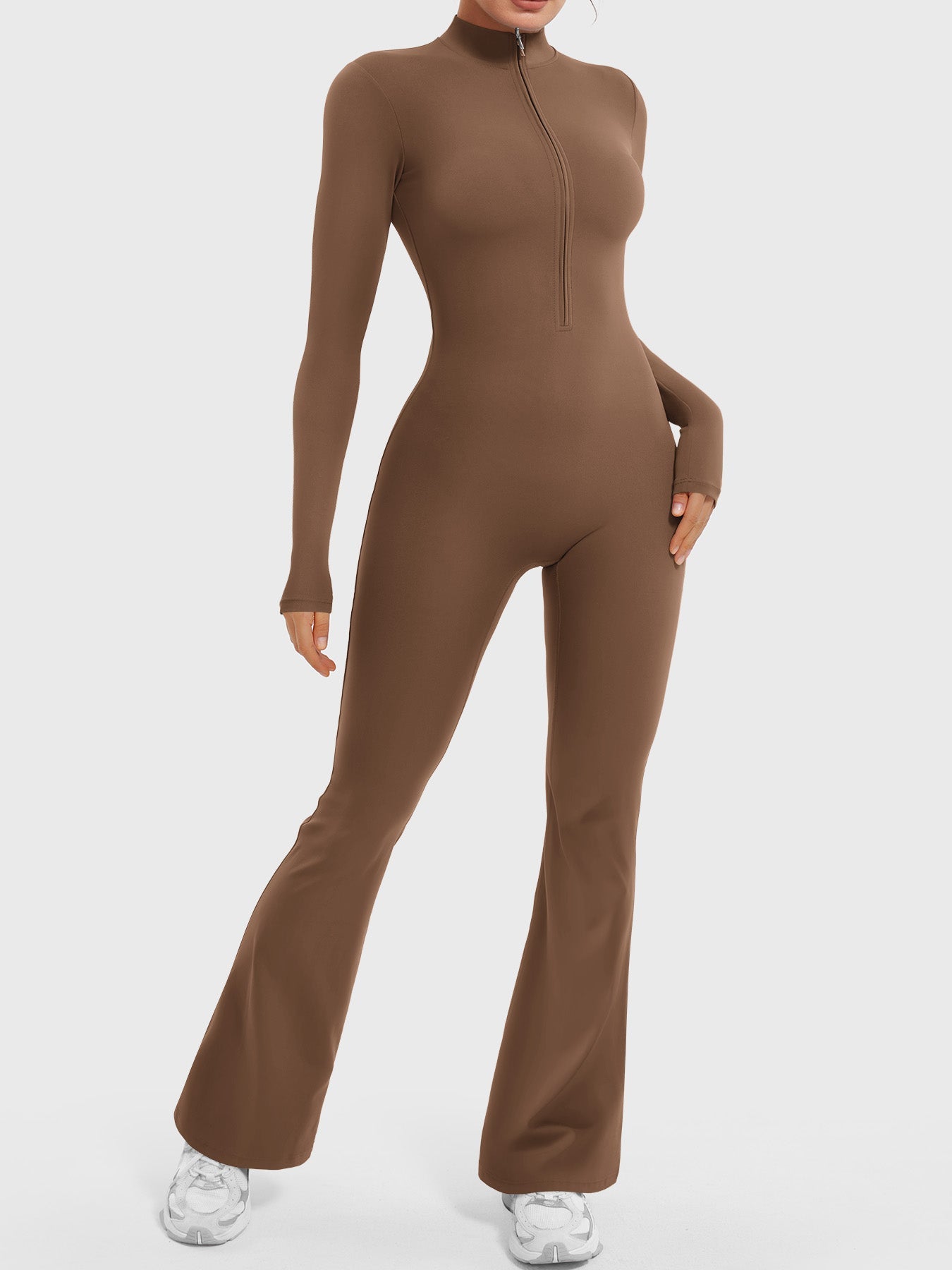 Combinaison Flare Manches Longues Waffle