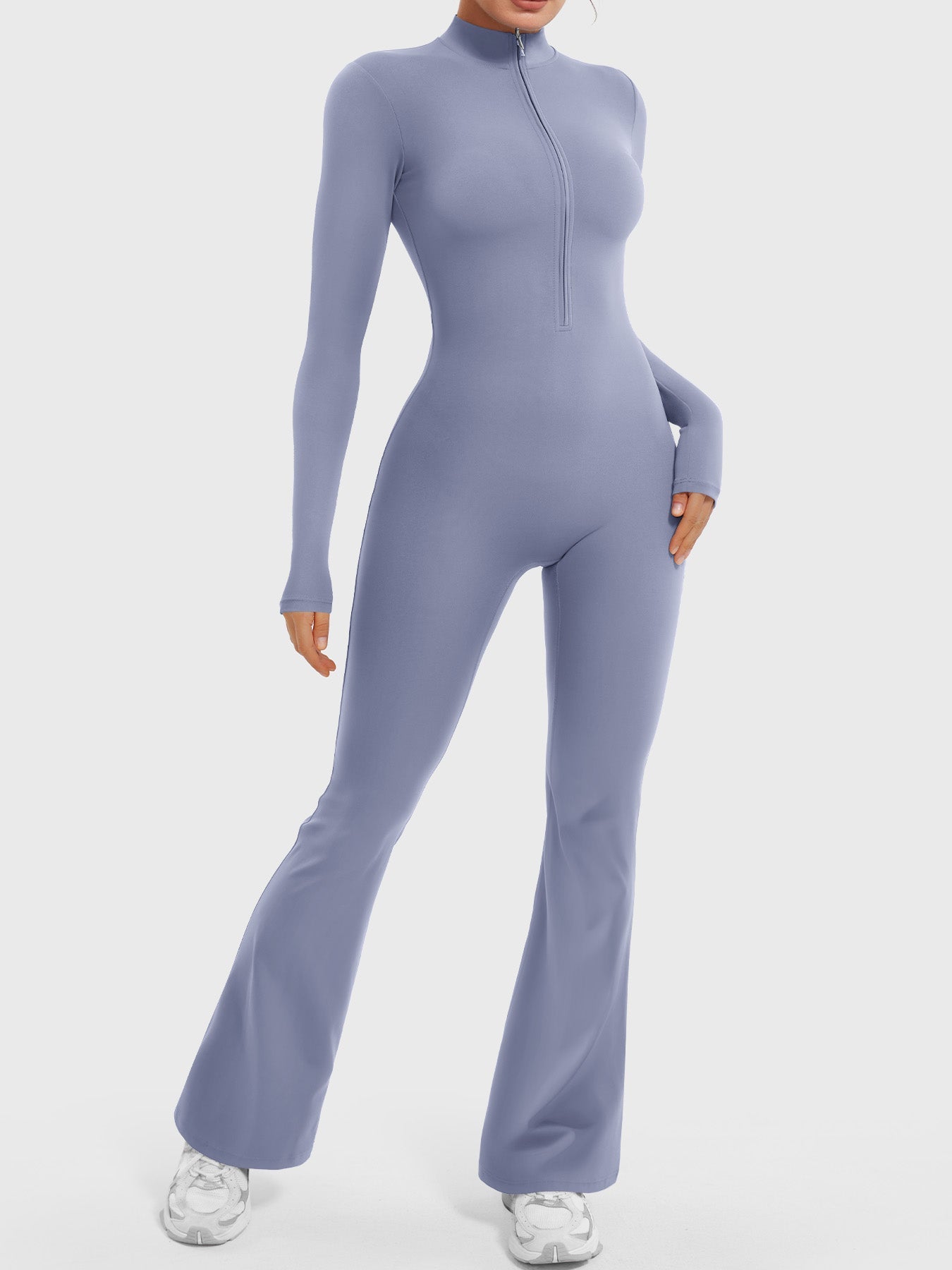 Combinaison Flare Manches Longues Waffle