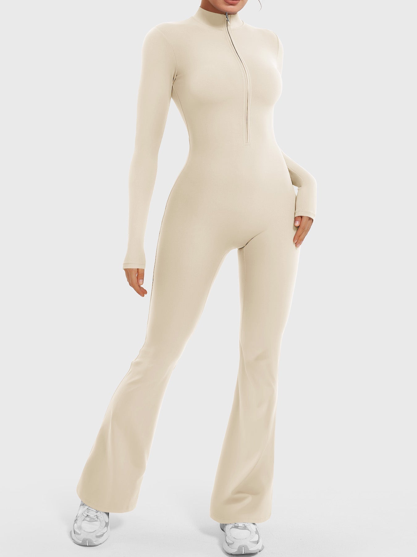 Combinaison Flare Manches Longues Waffle