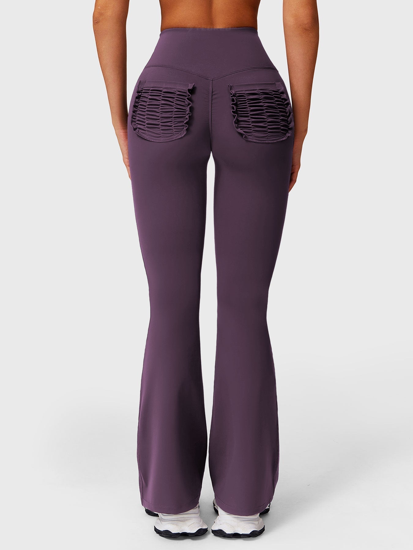 Pantalon Flare Poches Froncées Giseli