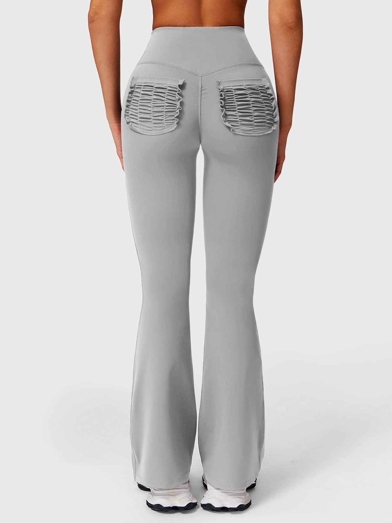 Pantalon Flare Poches Froncées Giseli