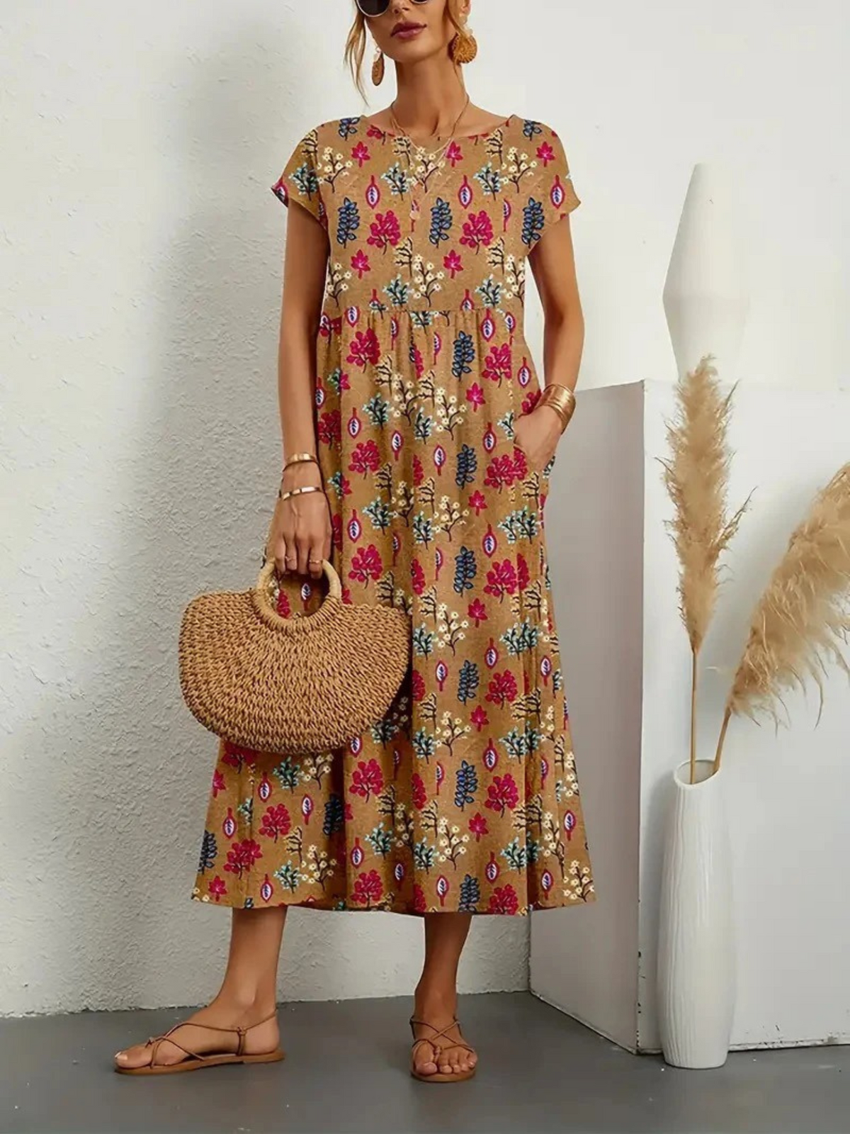 Robe Midi En Coton Virginia