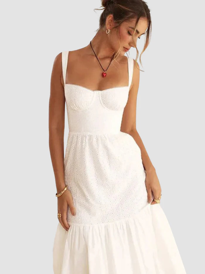 Robe Midi En Crêpe Bustier Julieta