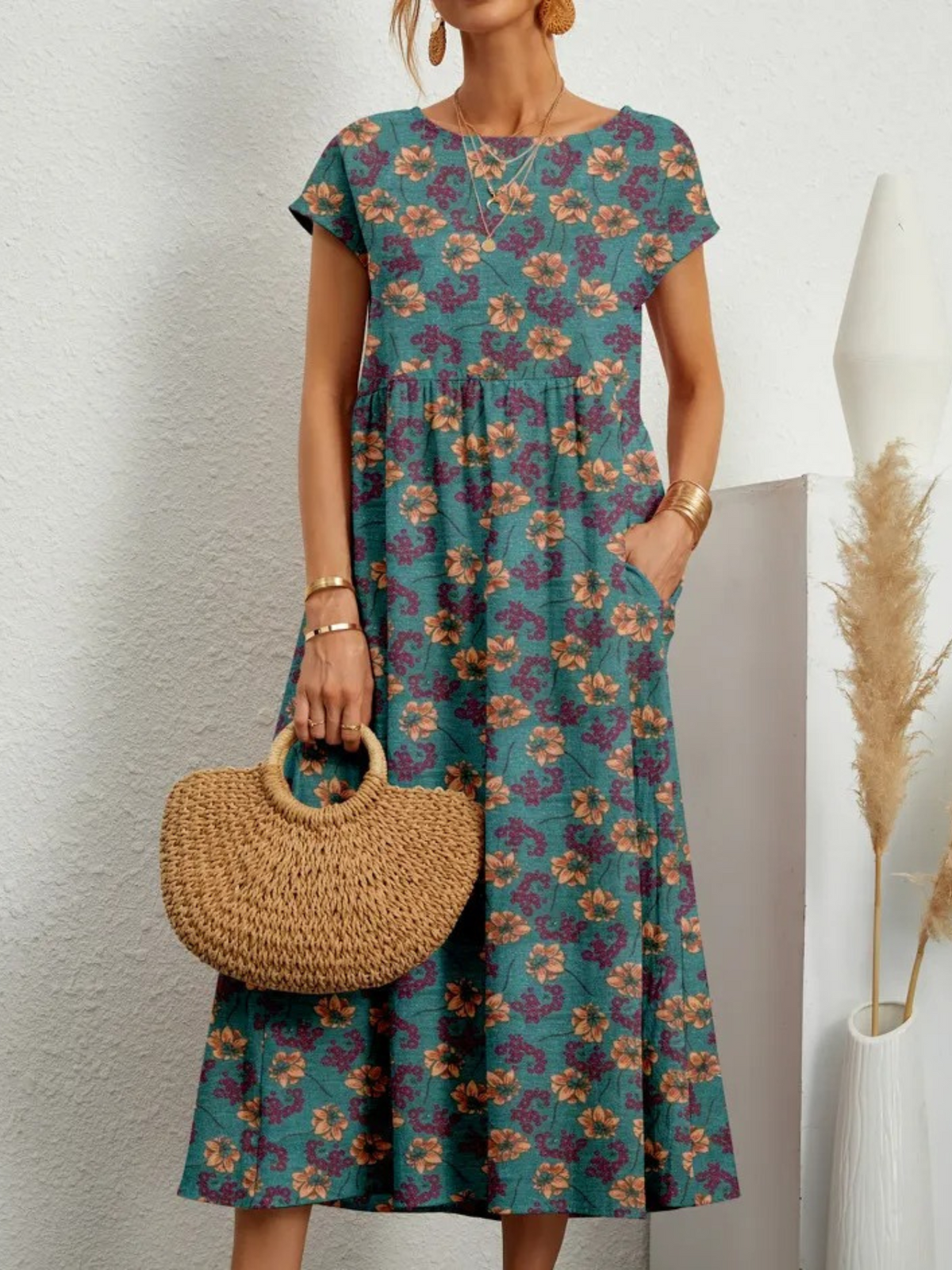 Robe Midi En Coton Virginia