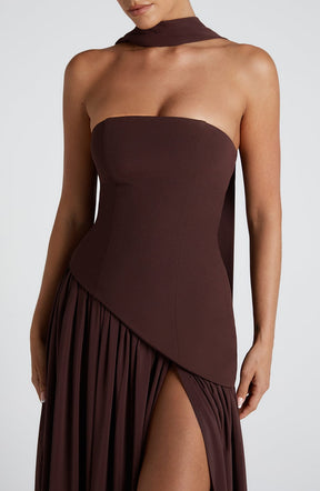 Robe Longue Sans Bretelles Mya