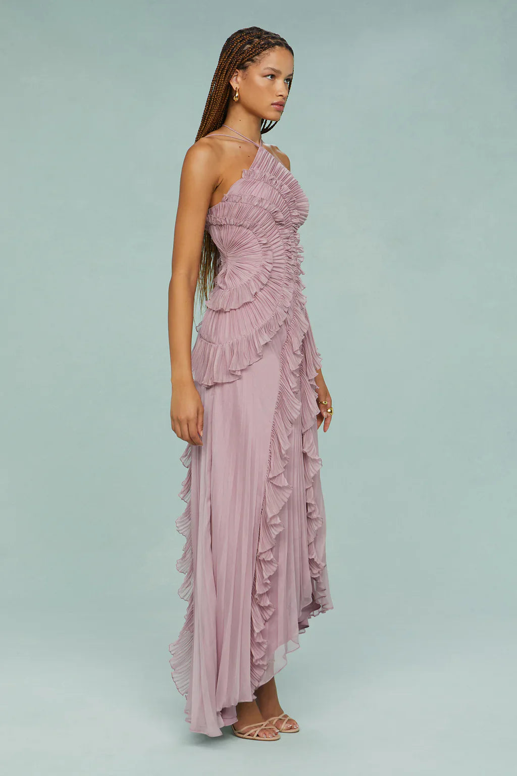 Robe asymétrique fluide Élodie