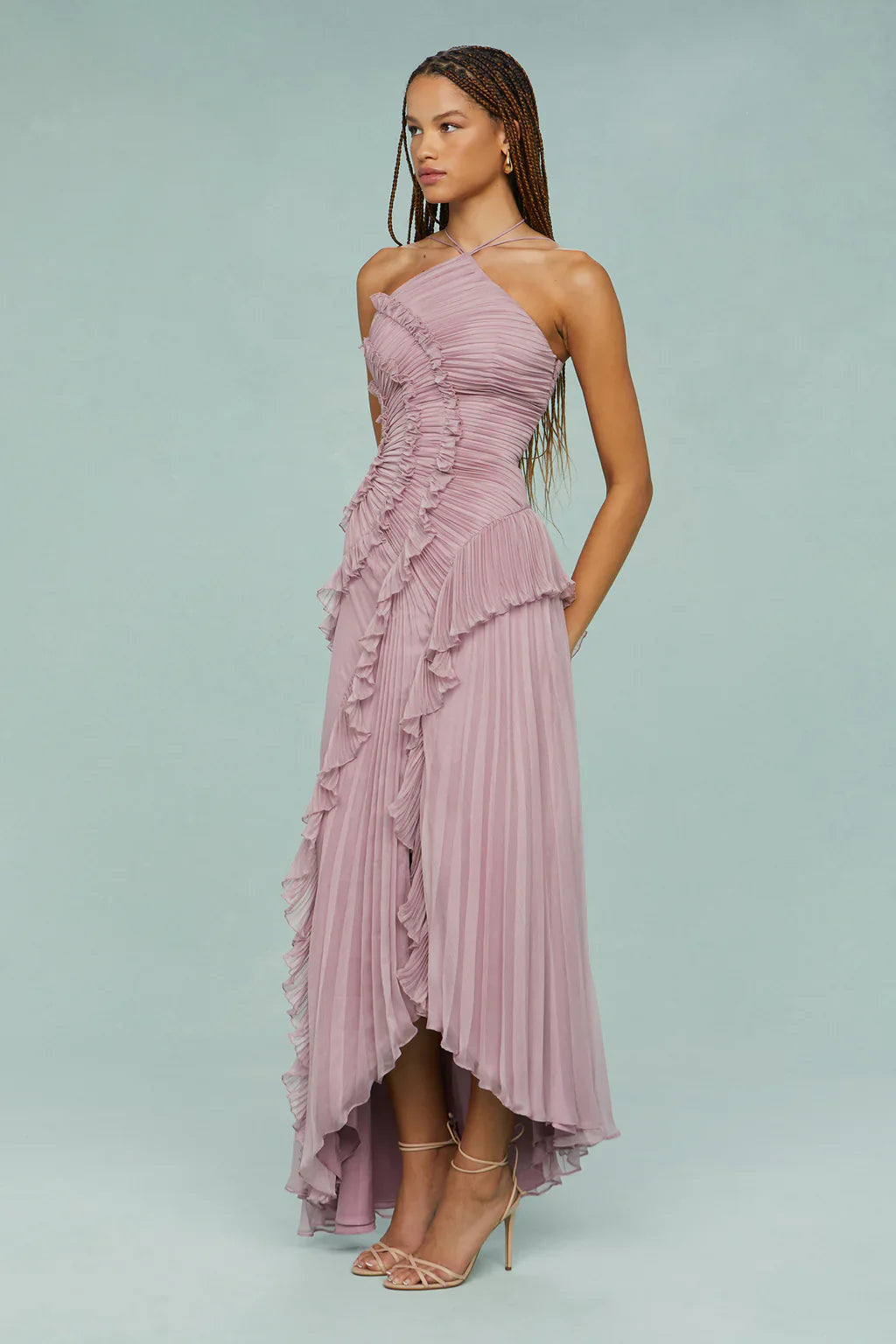 Robe asymétrique fluide Élodie