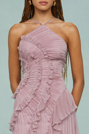 Robe asymétrique fluide Élodie