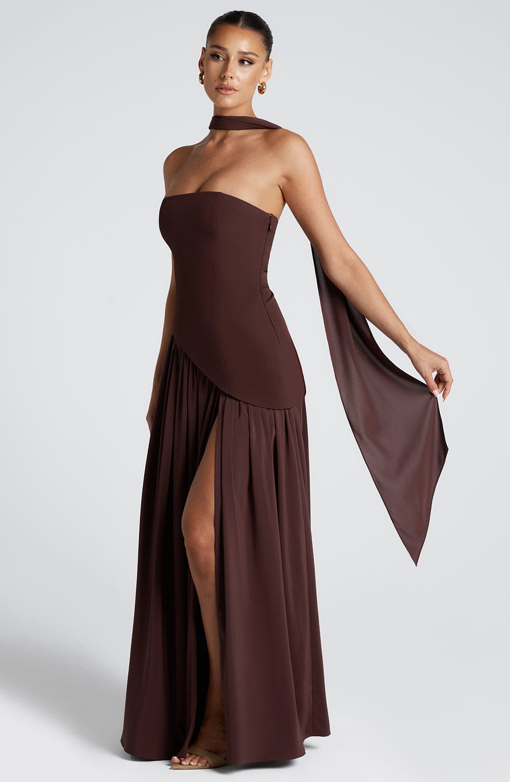 Robe Longue Sans Bretelles Mya
