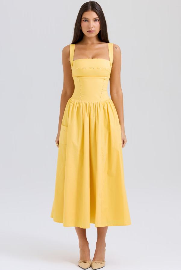 Robe Midi À Carreaux Amélie
