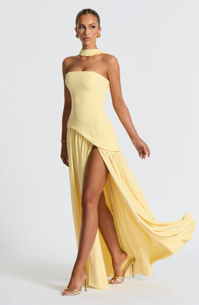 Robe Longue Sans Bretelles Mya