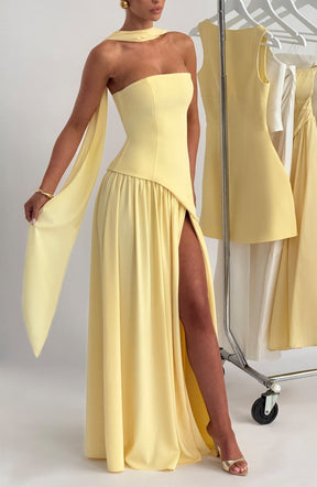 Robe Longue Sans Bretelles Mya