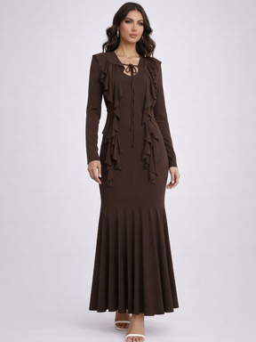 Robe Clémence – Longue, Manches Longues