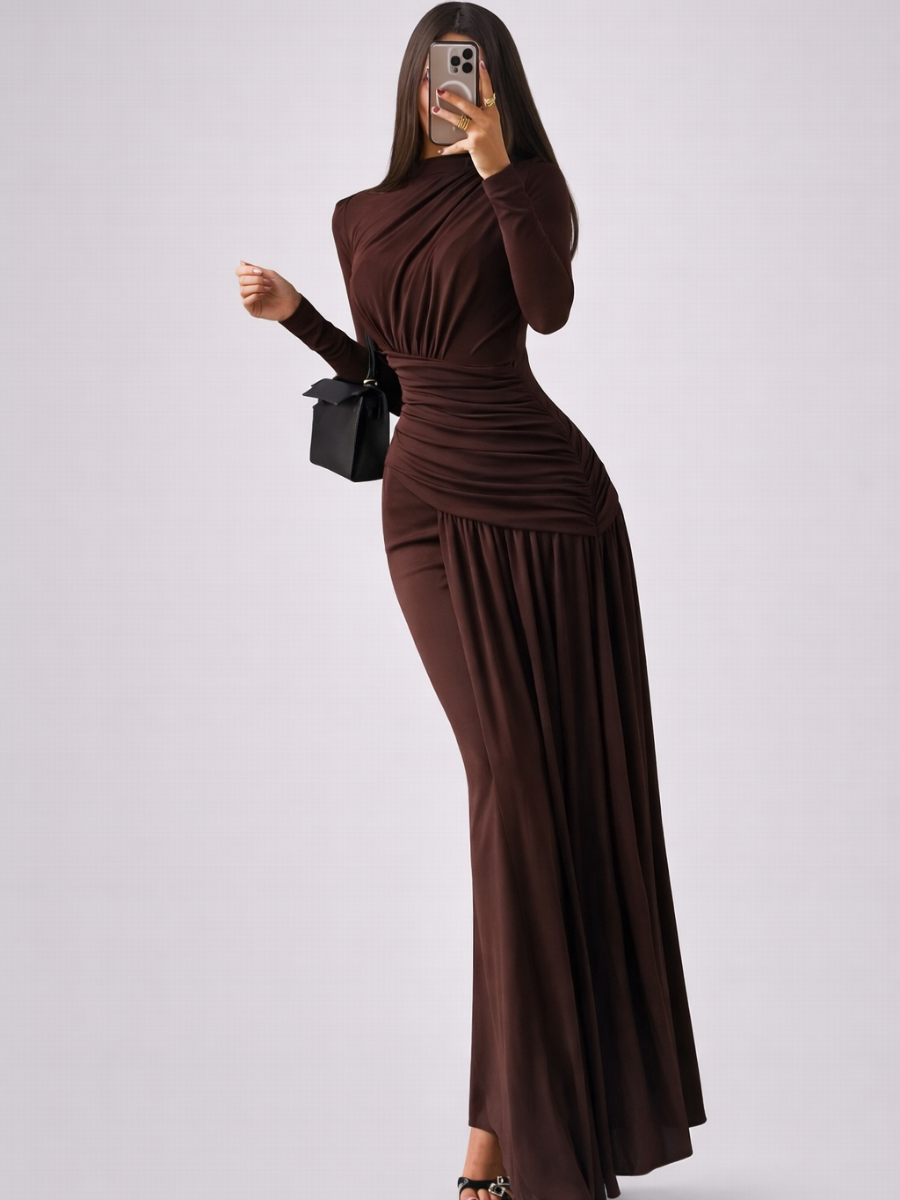 Robe Cécile – Longue, Manches Longues