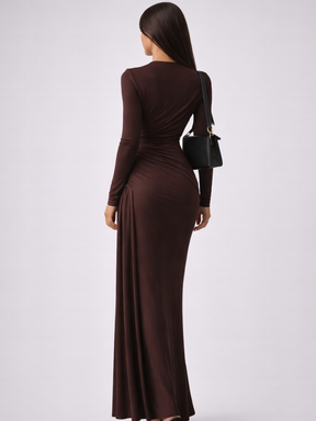 Robe Cécile – Longue, Manches Longues